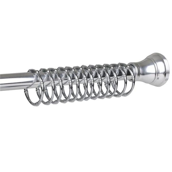 Utopia Alley HK4SS Vivtoria Never Rust Rustproof Zinc Shower Curtain Rings for Bathroom Shower Rods Curtains; Chrome - Set of 12 HK4SS - main